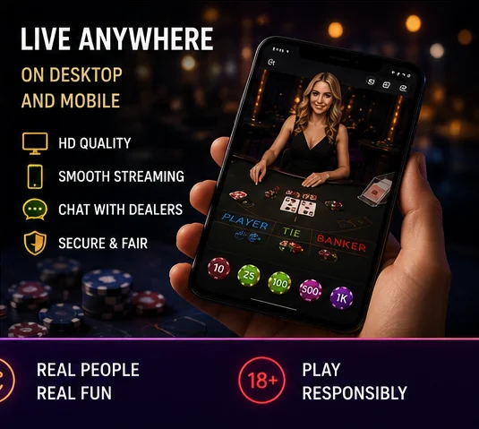 Live dealer stol u Vavada kazinu s dilerom koji dijeli karte u stvarnom vremenu